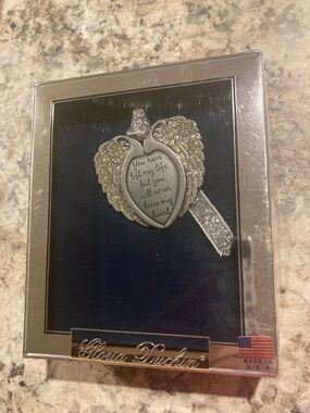 Silver Angel Wings Memorial Ornament -Gloria Duchin